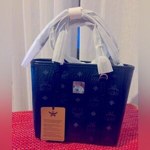 MCM Toni Top-Zip Shopper In Visetos New with Tags